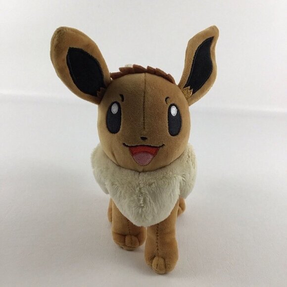 Nintendo Pokemon Eevee 8" Plush Stuffed Toy Official Wicked Cool Toys 2019 - Picture 3 of 6